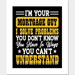 Funny Loan Officer Retro Vintage I'm a Banker Posters and Art